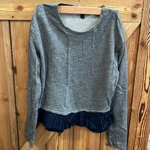JCrew Ruffle Sweatshirt